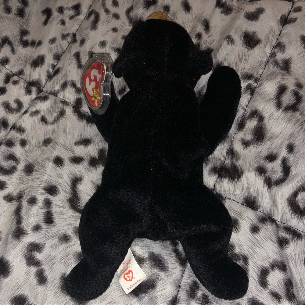 Ty Original Blackie Beanie Baby w/Error